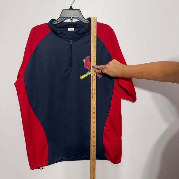 St. Louis Cardinals quarter zip up short sleeve pullover - Picture 10 of 10